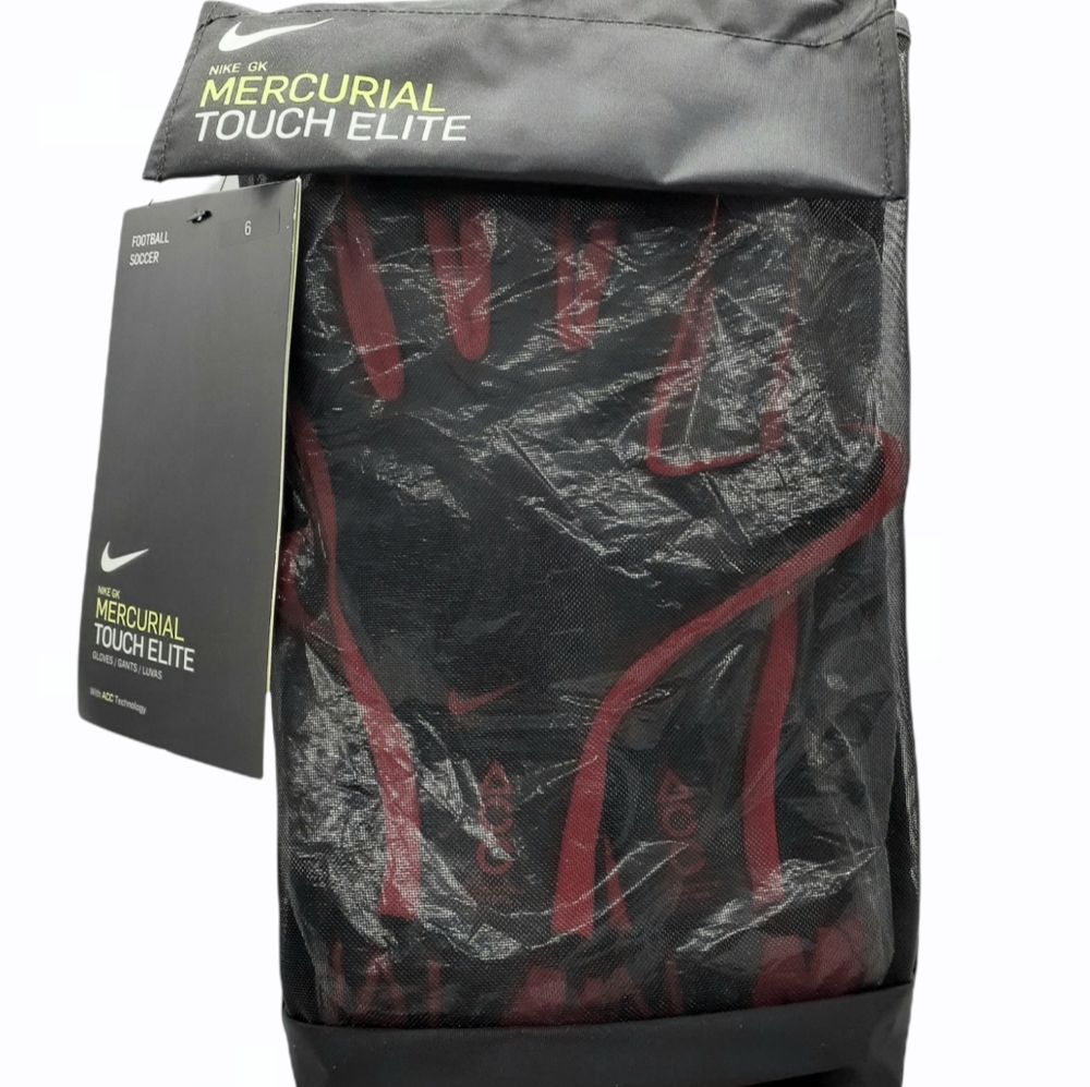 Nike Mercurial Goalkeeper Touch Elite Gloves Laser Crimson Size 6